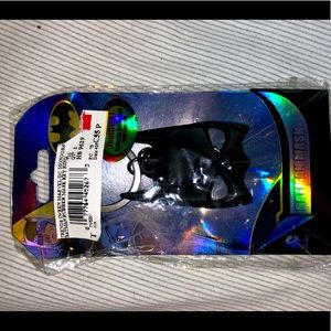 DC Comics Batman Keyring, black rubber Batman mask